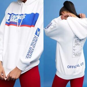 Forever 21 USPS Mail Hoodie Sweatshirt Men’s Small